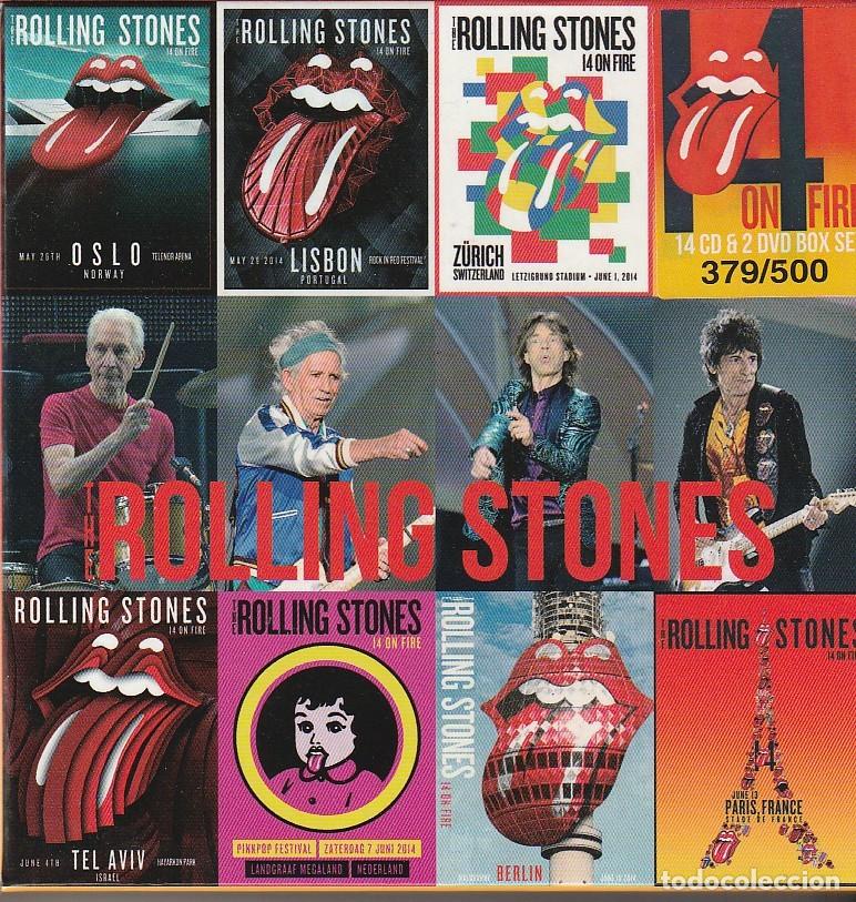 CDs de m&uacute;sica: BOX 14 CD's + 2 DVD's - ROLLING STONES - On Fire