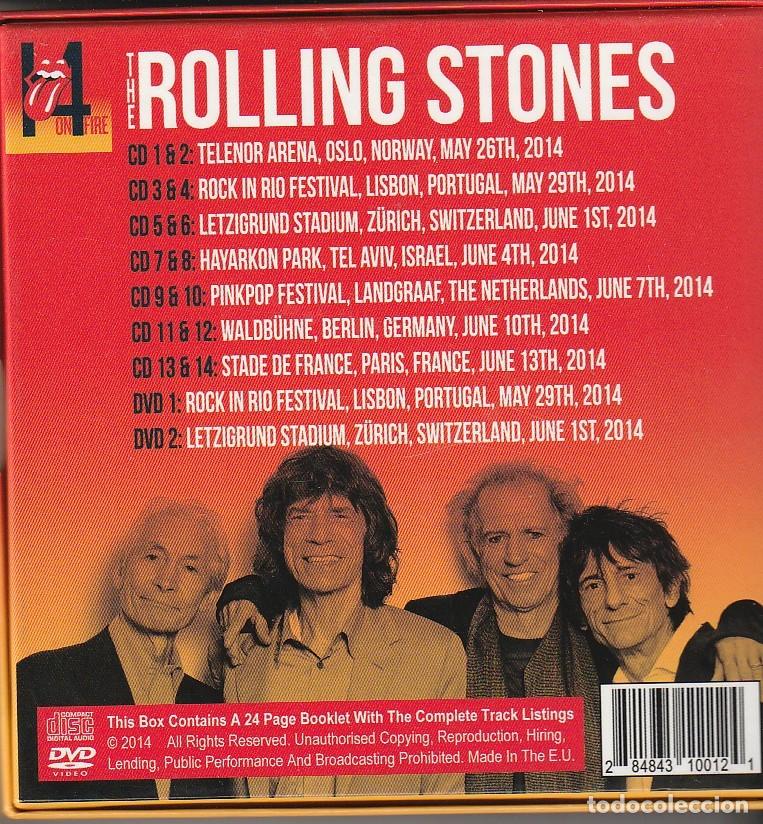 CDs de m&uacute;sica: BOX 14 CDs + 2 DVDs - ROLLING STONES - On Fire - Foto 2