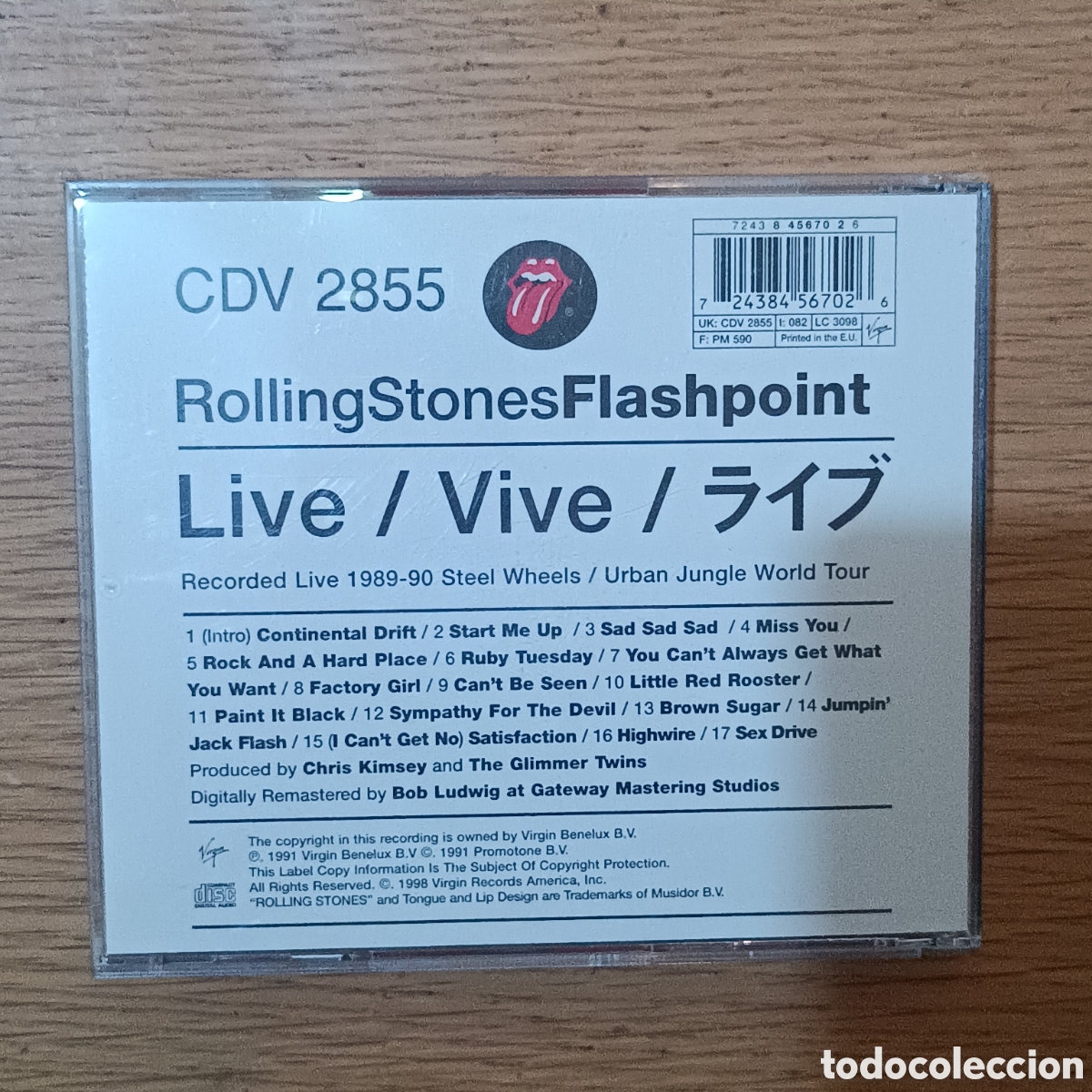 CDs de m&uacute;sica: The Rolling Stones CD Flashpoint - Foto 2