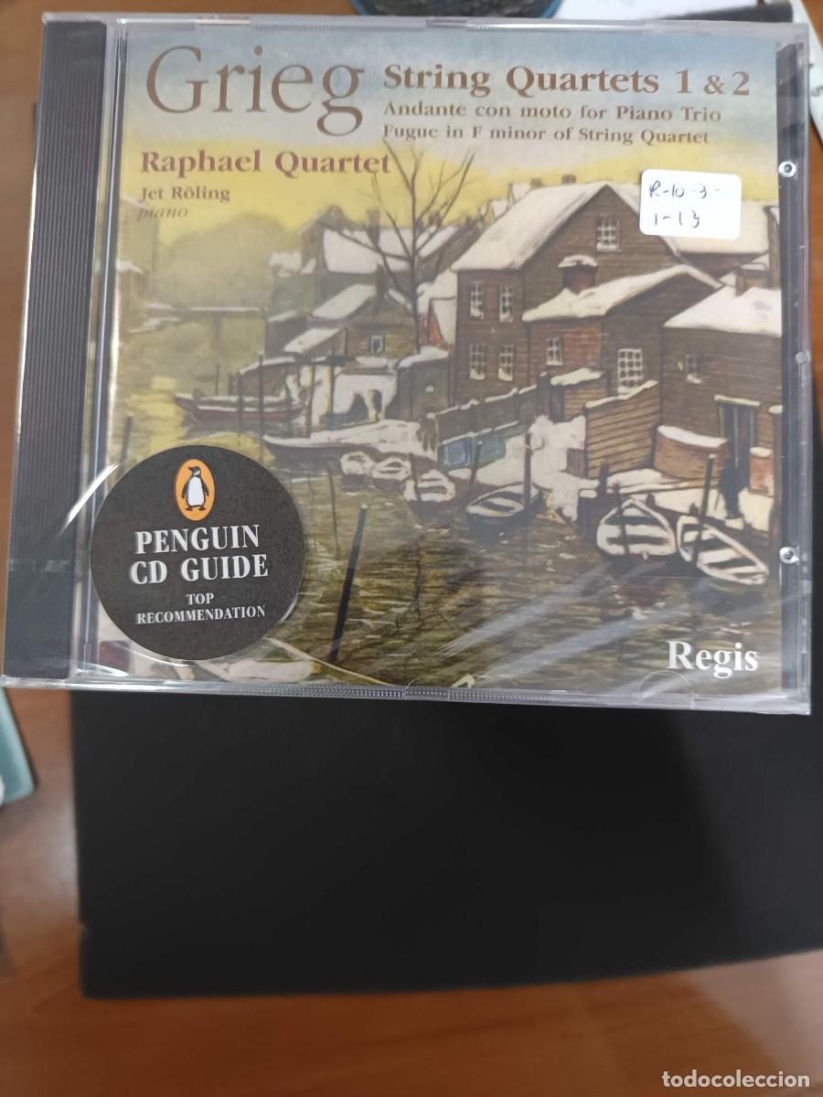 CDs de m&uacute;sica: GRIEG: STRING QUARTETS 1 & 2 / ANDANTE CON MOTO FOR PIANO TRIO / FUGUE IN F MINOR OF STRING QUARTET