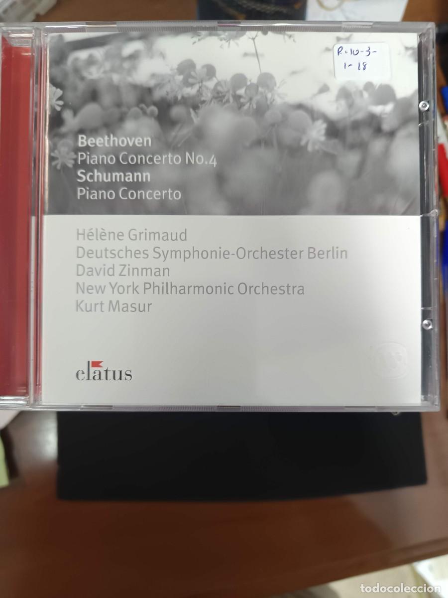 CDs de m&uacute;sica: BEETHOVEN: PIANO CONCERTO N&ordm; 4 / SCHUMANN: PIANO CONCERTO. DIR: DAVID ZINMAN / KURT MASUR.