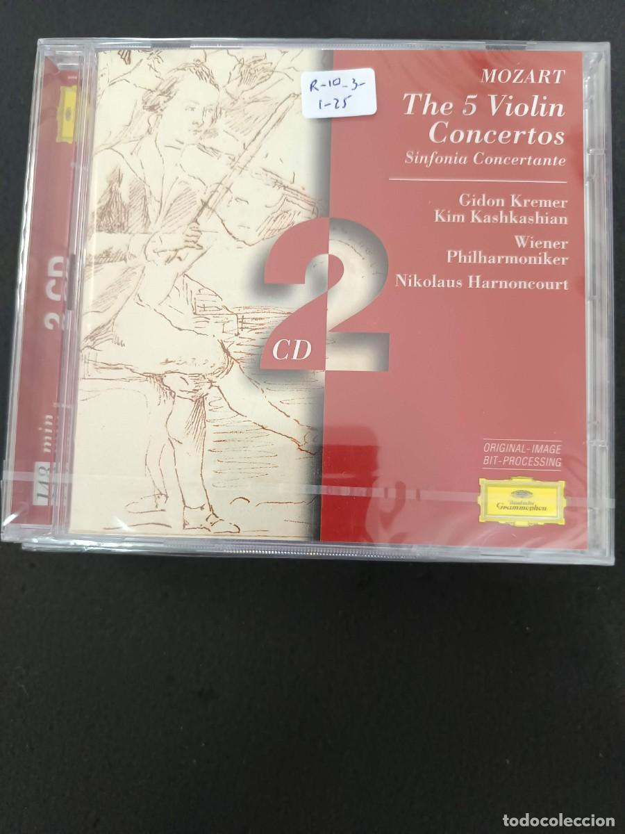 CDs de m&uacute;sica: 2 CD. MOZART: THE 5 VIOLIN CONCERTOS / SINFONIA CONCERTANTE. DIR: HARNONCOURT. VIOLIN: GIDON KREMER.