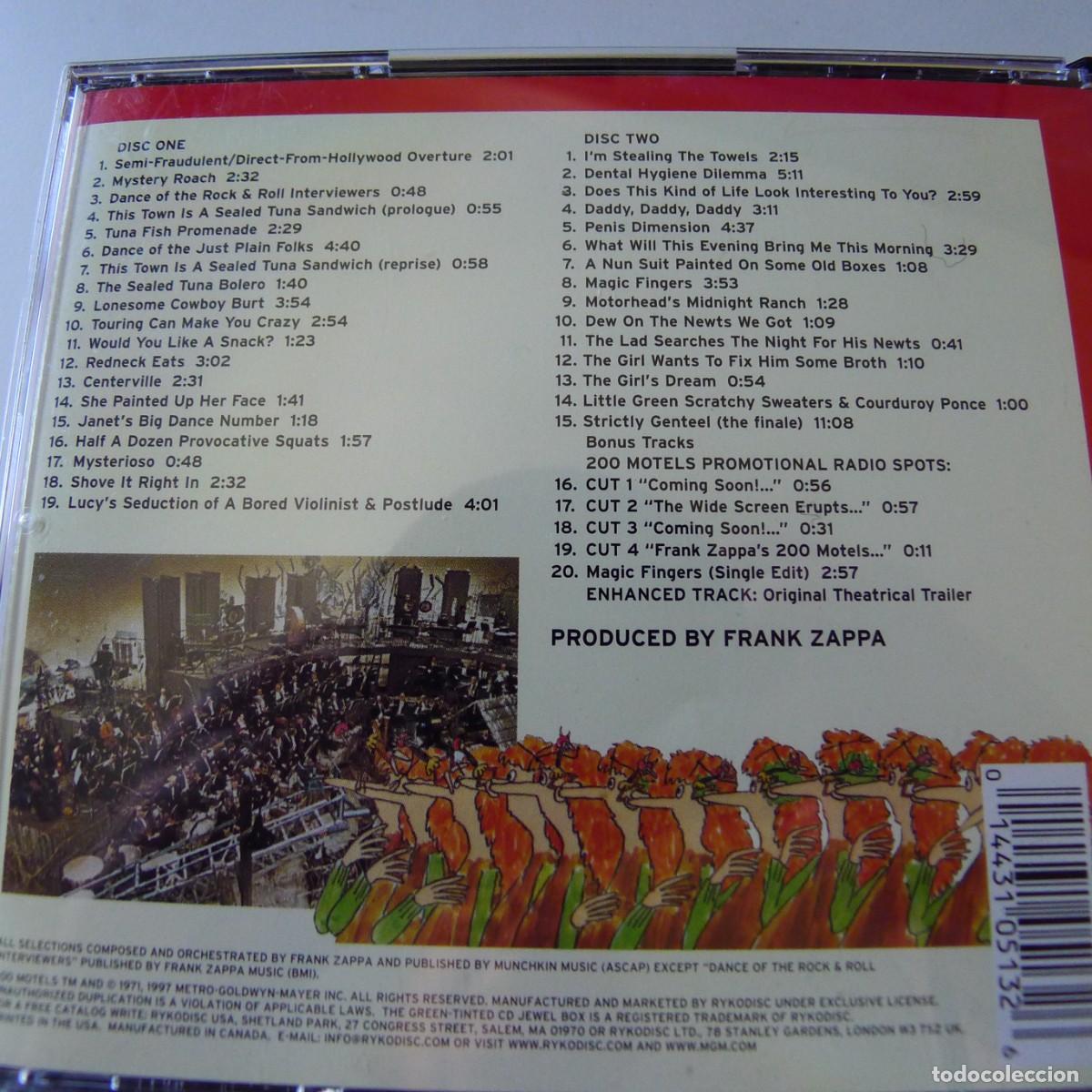 CDs de m&uacute;sica: Frank Zappa &ndash; 200 Motels 2CD BOX SET - Foto 2