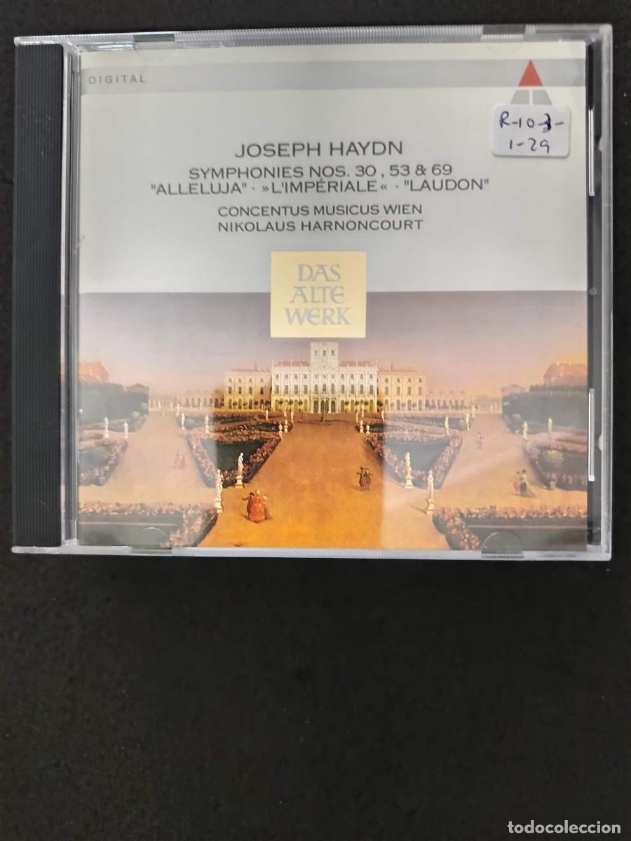 CDs de m&uacute;sica: JOSEPH HAYDN: SYMPHONIES N&ordm;S 30, 53 & 69. DIR: NIKOLAUS HARNONCOURT. CONCERTUS MUSICUS WIEN