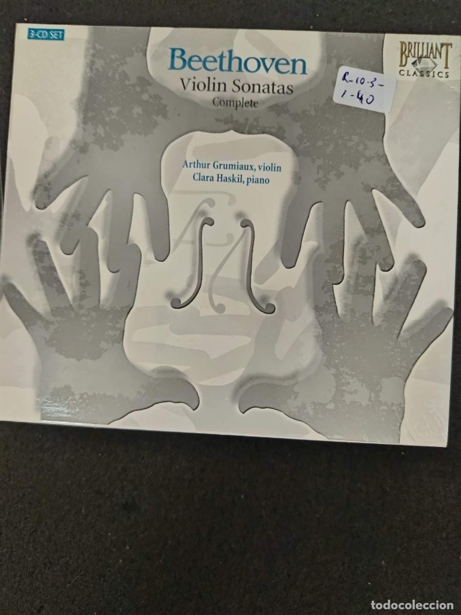 CDs de m&uacute;sica: 3 CD. BEETHOVEN: VIOLIN SONATAS. COMPLETE. VIOLIN: ARTHUR GRUMIAUX. PIANO: CLARA HASKIL.