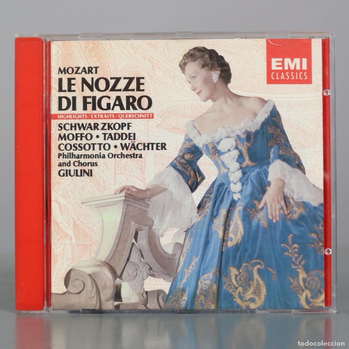 CDs de m&uacute;sica: CD. Le Nozze di Figaro - Mozart - Schwarzkopf, Moffo, Taddei, Cossotto, W&auml;chter, Philharmonia