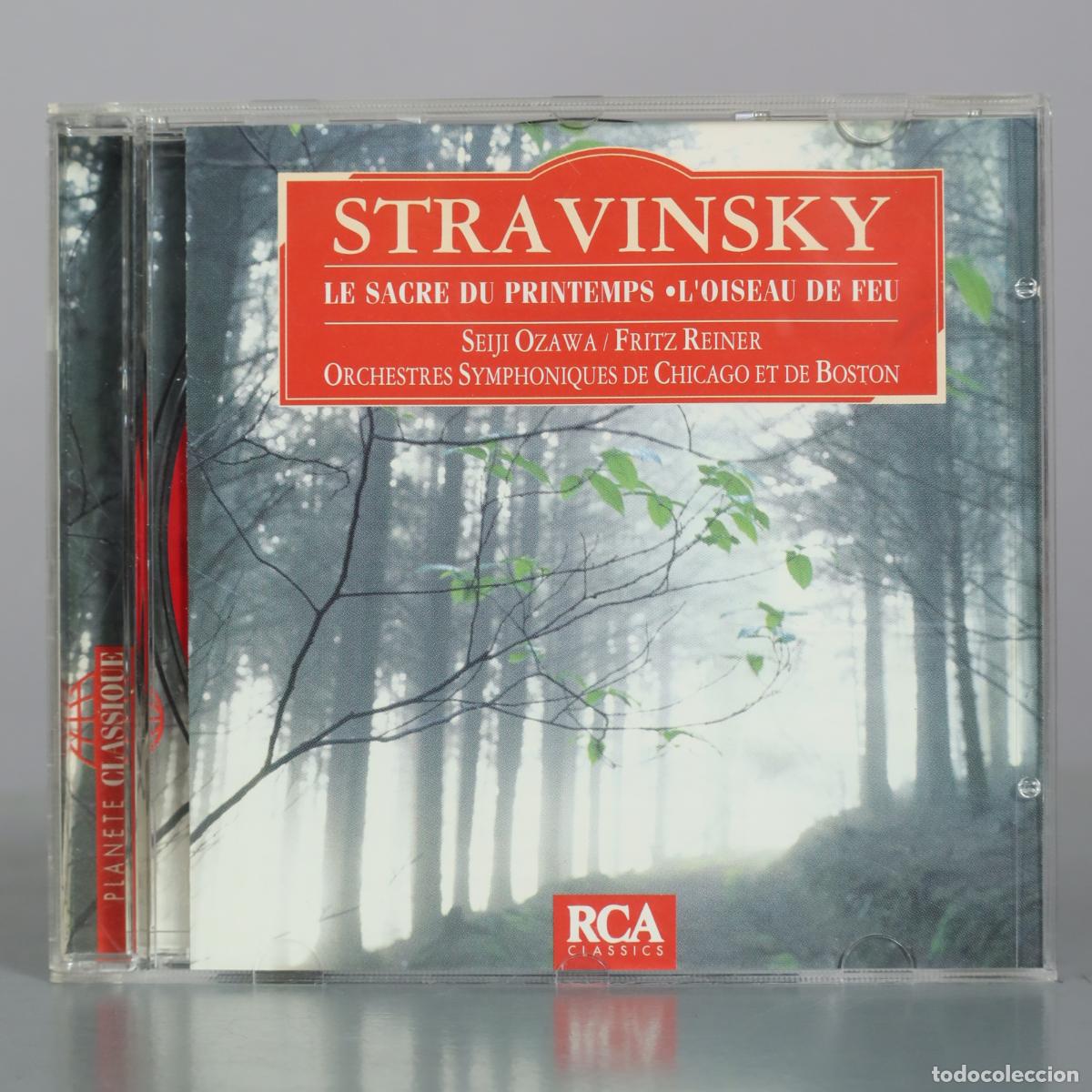 CDs de m&uacute;sica: CD. Stravinsky - Le Sacre du Printemps - L'Oiseau de Feu - Seiji Ozawa - Fritz Reiner - Orchestres