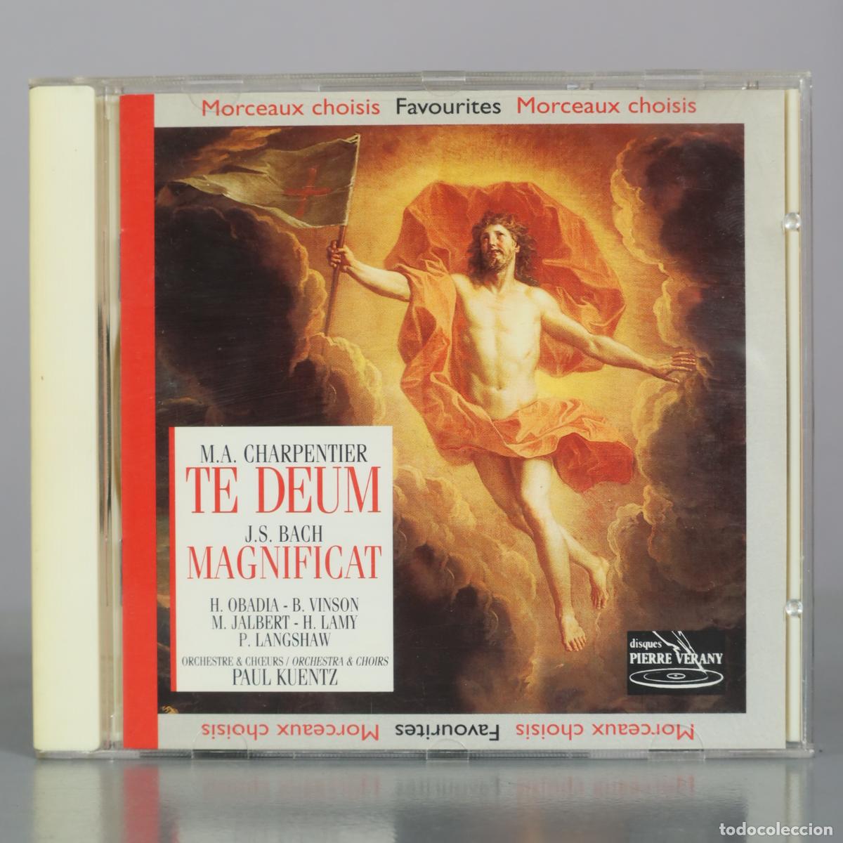 CDs de m&uacute;sica: CD. M.A. Charpentier - Te Deum - J.S. Bach - Magnificat - H. Obadia - B. Vinson - M. Jalbert - H.