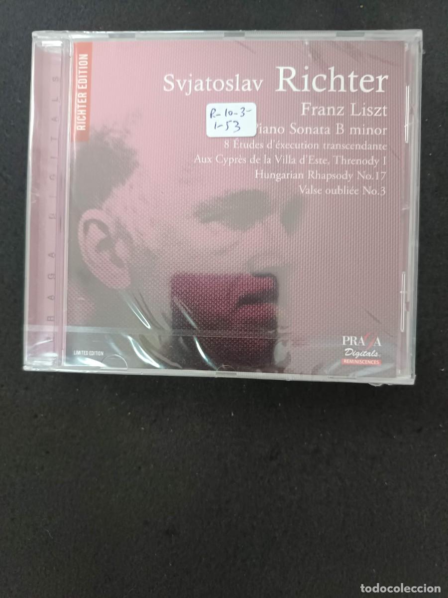 CDs de m&uacute;sica: SVIATOSLAV RICHTER. FRANZ LISZT: PIANO SONATA B MINOR / 8 &Eacute;TUDES D'&Eacute;XECUTION TRANSCENDANTE Y OTRAS