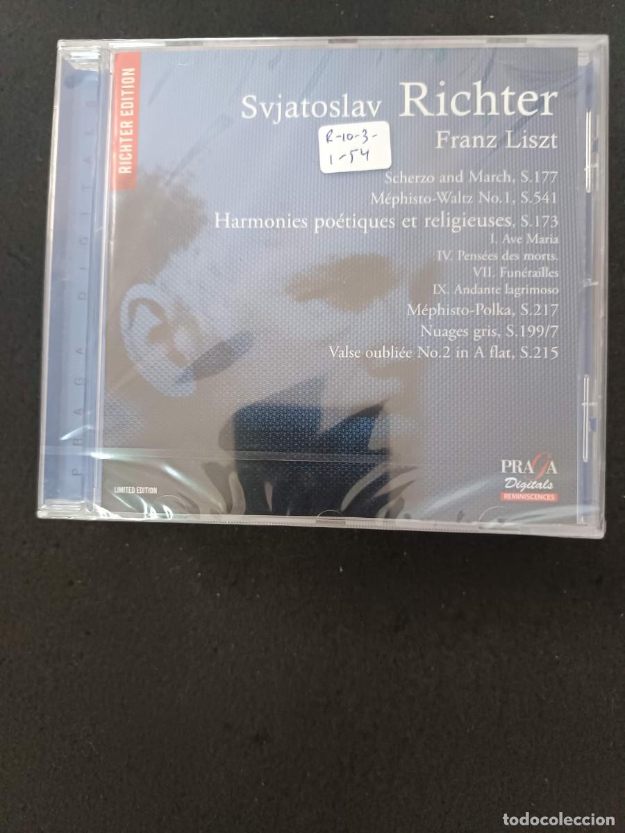 CDs de m&uacute;sica: SVIATOSLAV RICHTER. FRANZ LISZT: SCHERZO AND MARCH / M&Eacute;PHISTO-WALTZ N&ordm; 1 / HARMONIES PO&Eacute;TRIQUES ET R