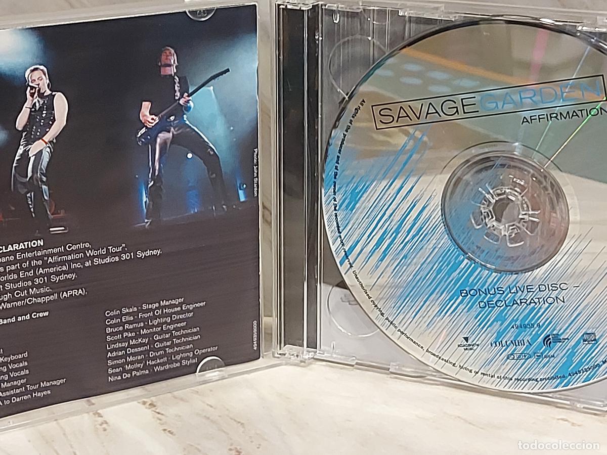 CDs de m&uacute;sica: SAVAGE GARDEN | AFFIRMATION + DECLARATION LIVE | 2 CD COLUMBIA 2000 | DE LUJO - Foto 2