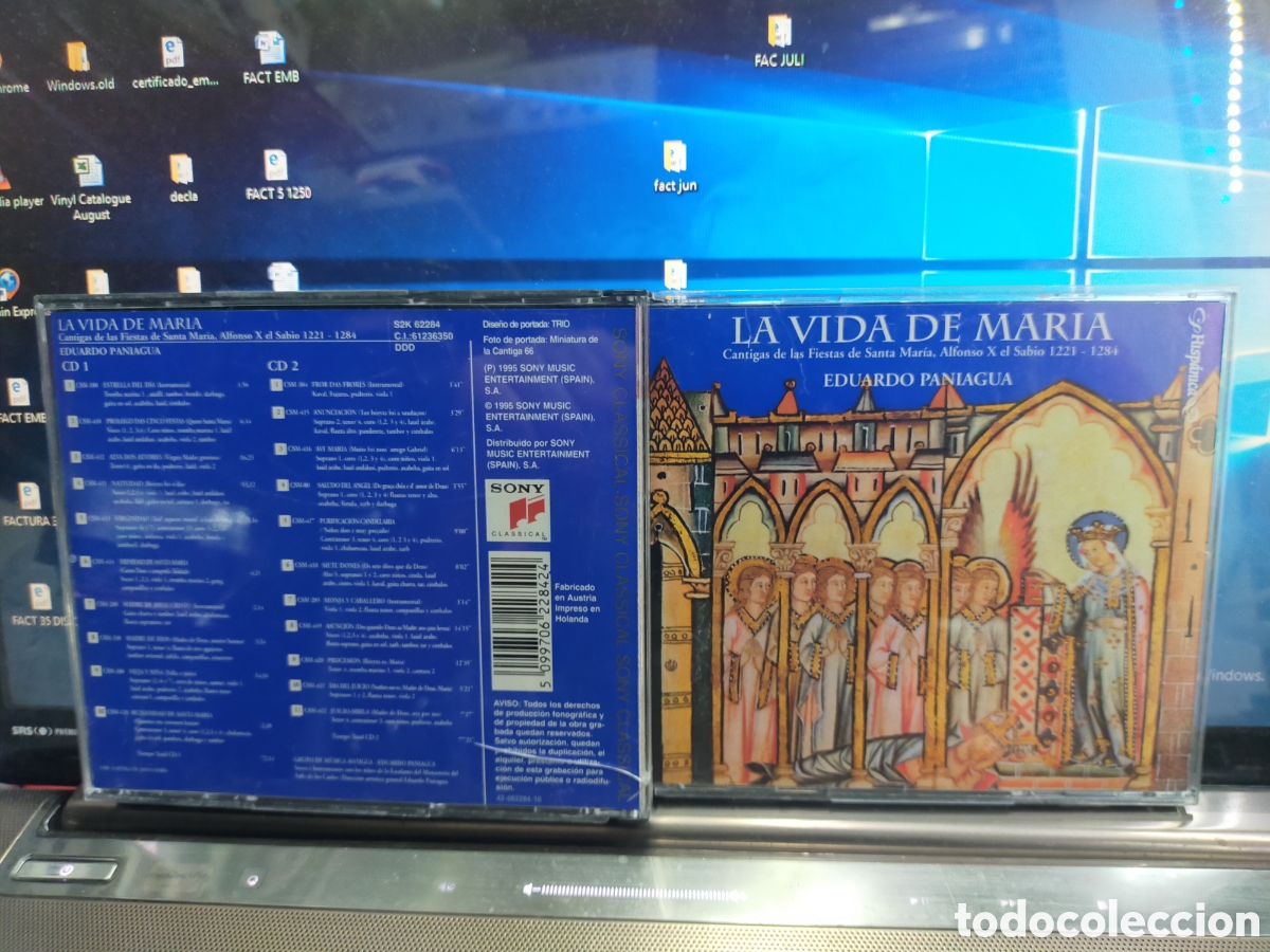 CDs de m&uacute;sica: Eduardo Paniagua doble CD la vida de maria 1995