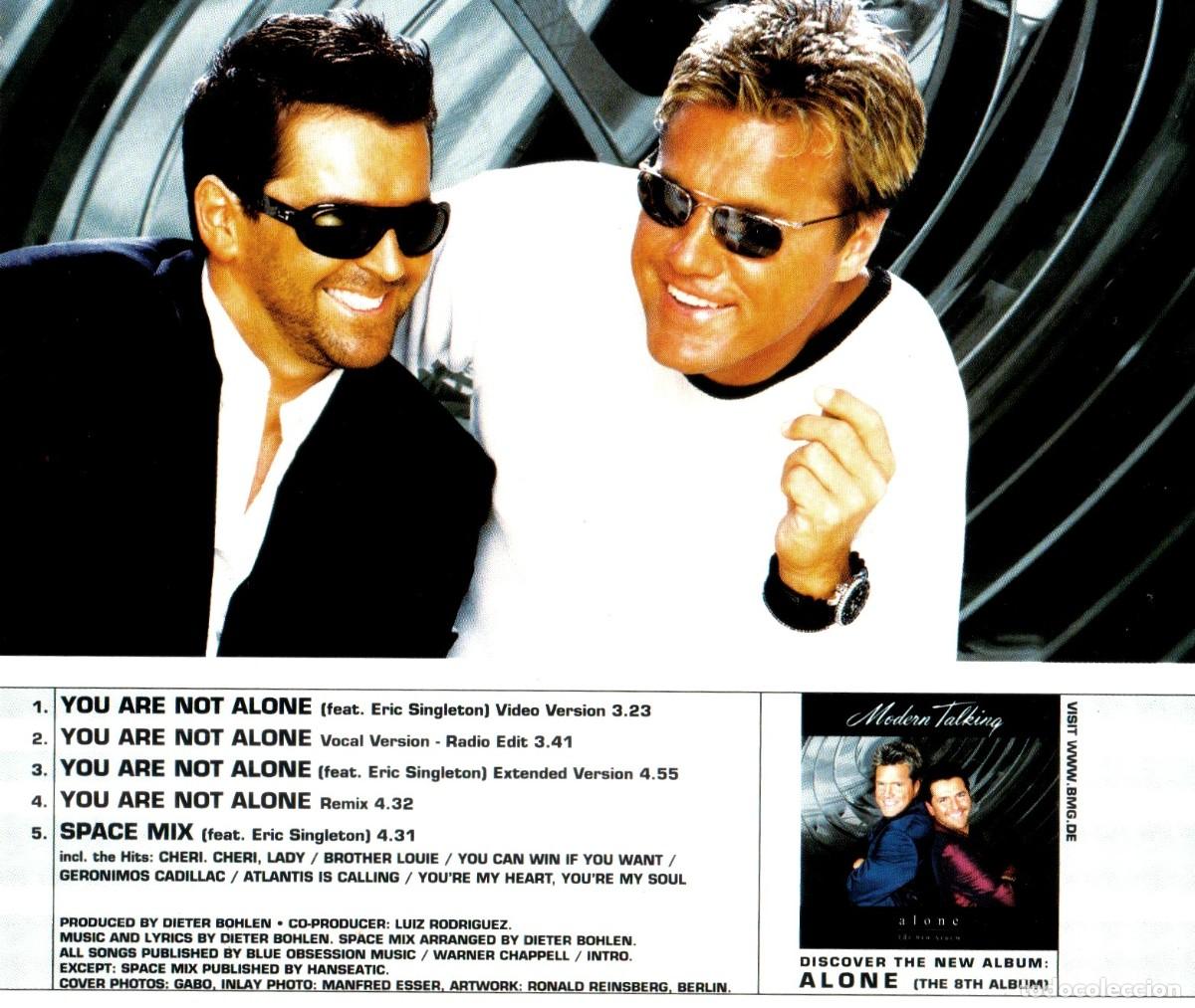 CDs de m&uacute;sica: MODERN TALKING. YOU ARE NOT ALONE. CD. SINGLE. - Foto 3