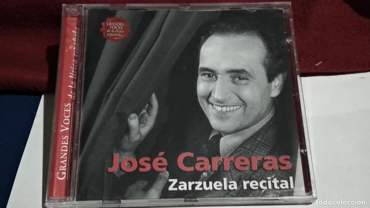 CDs de m&uacute;sica: JOS&Eacute; CARRERAS. ZARZUELA RECITAL. GRANDES VOCES DE LA L&Iacute;RICA ESPA&Ntilde;OLA - CD ENSAYO 2001. PERFECTO