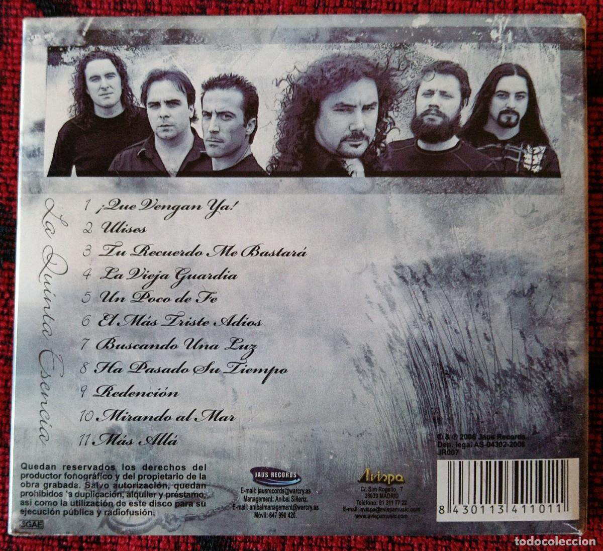 CDs de m&uacute;sica: WARCRY ** La Quinta Esencia ** CD 2006 - Foto 3