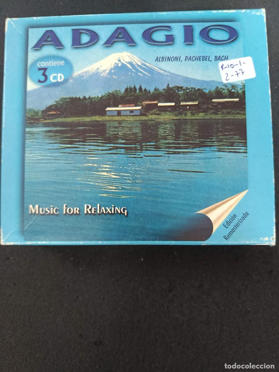 CDs de m&uacute;sica: CAJA 3 CD. ADAGIO: ALBINONI, PACHEBEL, BACH...MUSIC FOR RELAXING