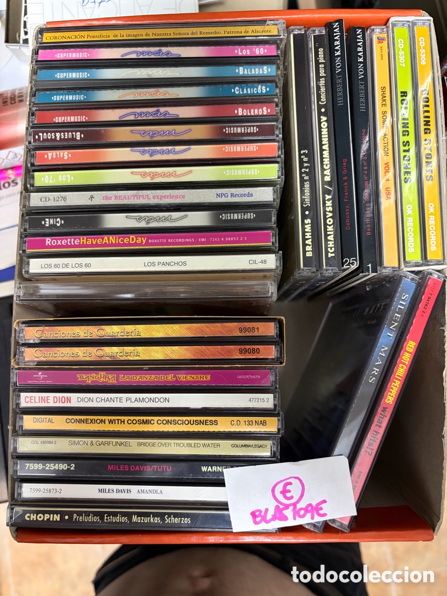 CDs de m&uacute;sica: Blas109E (E) lote de 28 cds m&uacute;sica originales red hot chili peppers, beethoven, brahms, miles davis