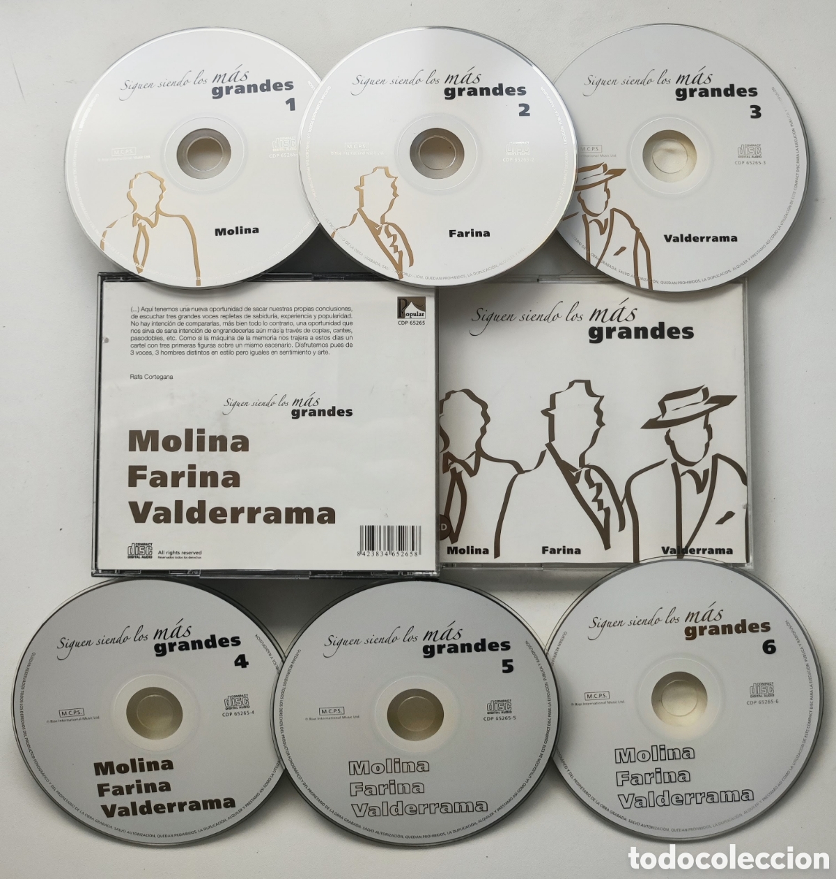 CDs de m&uacute;sica: DIF&Iacute;CIL BOX 6 CD - MOLINA & FARINA & VALDERRAMA / SIGUEN SIENDO LOS M&Aacute;S GRANDES - MYY BUEN ESTADO