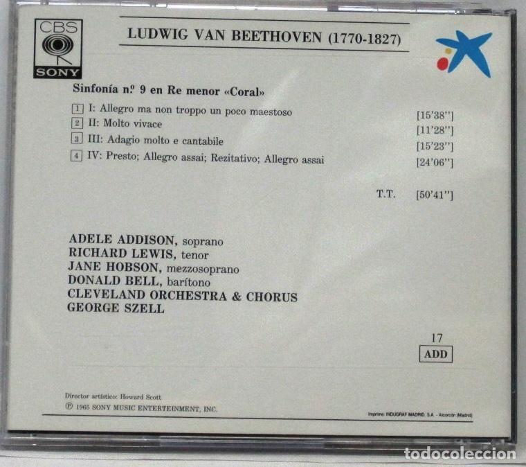 CDs de m&uacute;sica: BEETHOVEN - SINFONIA N&ordm; 9 - CD - Foto 2