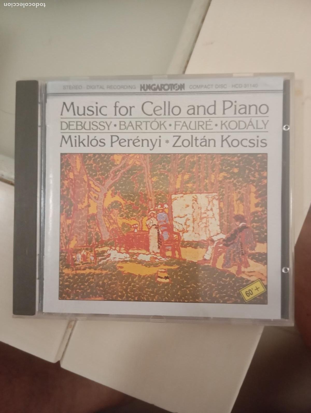 CDs de m&uacute;sica: CD &rdquo;Music for Cello and Piano&rdquo; - Per&eacute;nyi & Kocsis (Hungaroton, 1989)