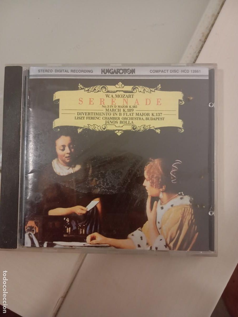 CDs de m&uacute;sica: CD W.A. Mozart: Serenade No. 3 & Divertimento - J&aacute;nos Rolla (Hungaroton)
