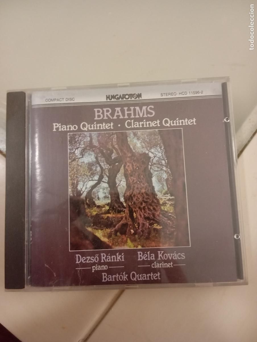 CDs de m&uacute;sica: CD Johannes Brahms: Quinteto para Piano y Quinteto para Clarinete (Hungaroton)