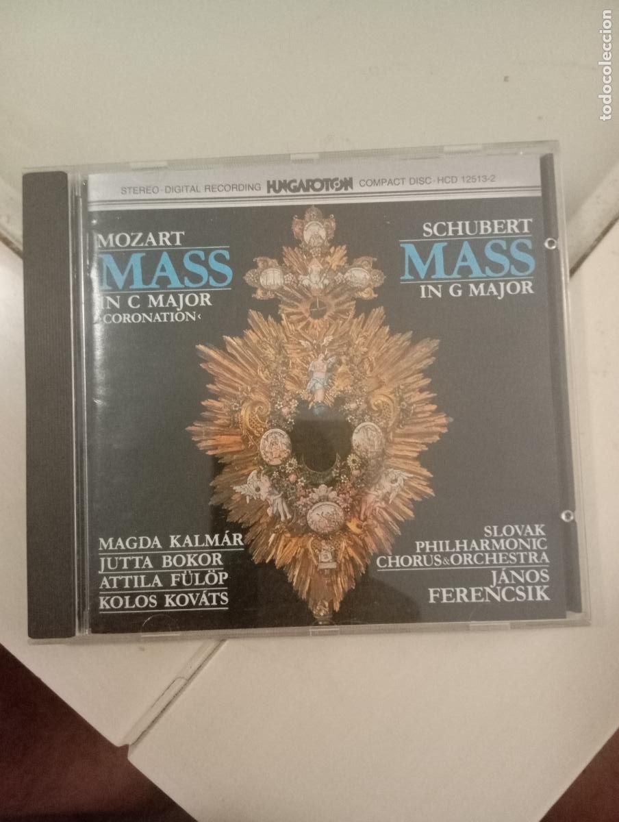 CDs de m&uacute;sica: CD Mozart: Coronation Mass / Schubert: Mass in G Major &ndash; Hungaroton (1984)