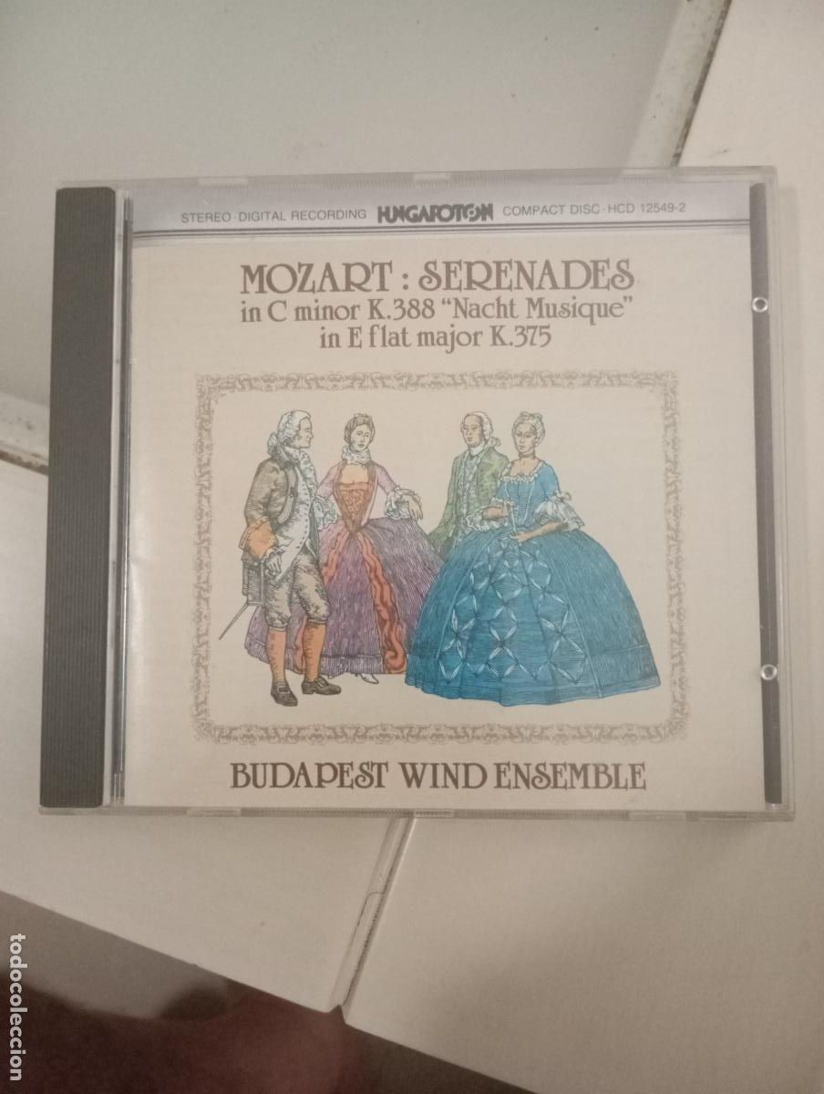 CDs de m&uacute;sica: CD Mozart: Serenades K.388 & K.375 &ndash; Budapest Wind Ensemble &ndash; Hungaroton