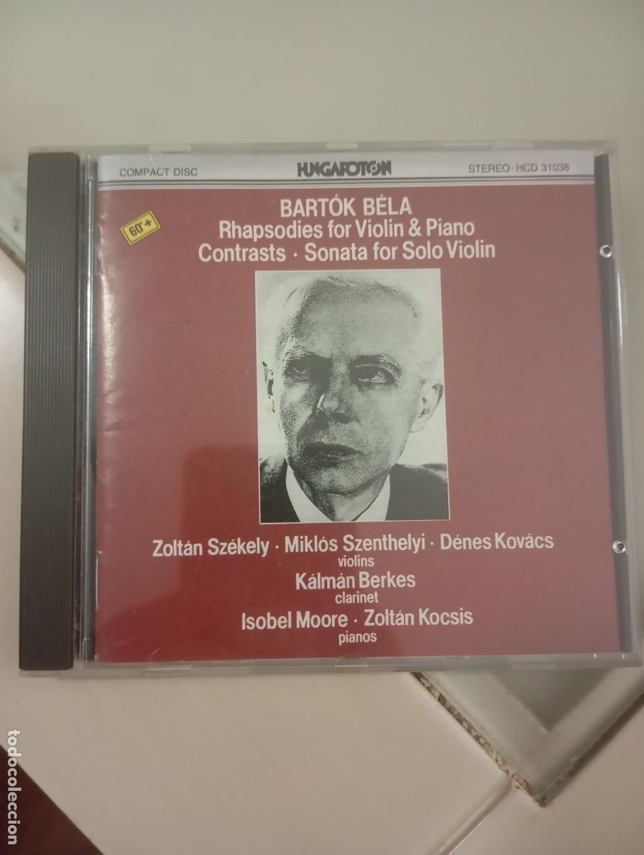 CDs de m&uacute;sica: CD Bart&oacute;k B&eacute;la: Rhapsodies for Violin & Piano / Contrasts &ndash; Zolt&aacute;n Kocsis &ndash; Hungaroton