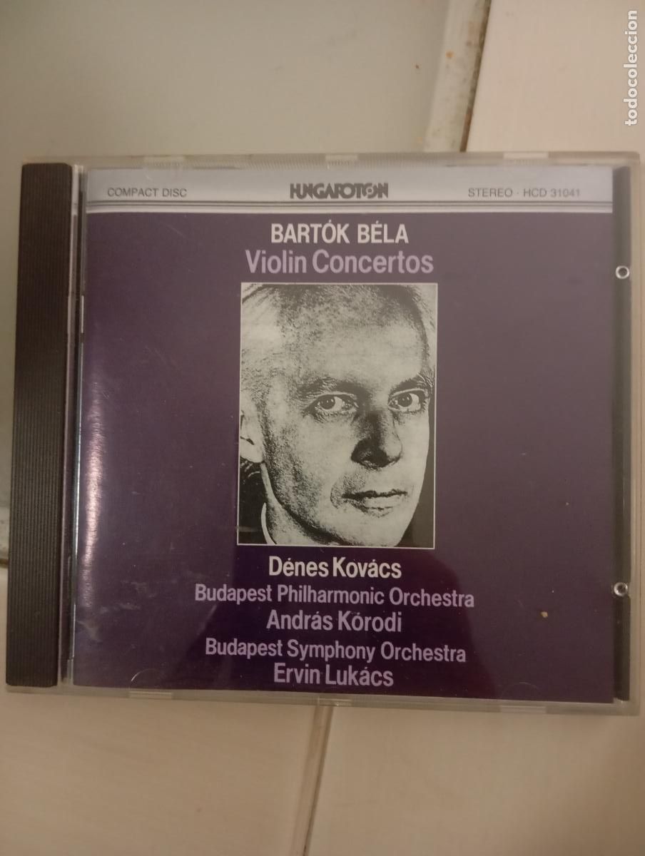 CDs de m&uacute;sica: CD Bart&oacute;k B&eacute;la: Violin Concertos &ndash; D&eacute;nes Kov&aacute;cs &ndash; Hungaroton