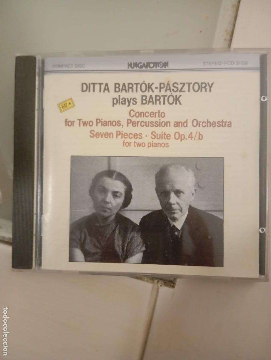 CDs de m&uacute;sica: CD Ditta Bart&oacute;k-P&aacute;sztory plays Bart&oacute;k: Concerto for Two Pianos &ndash; Hungaroton