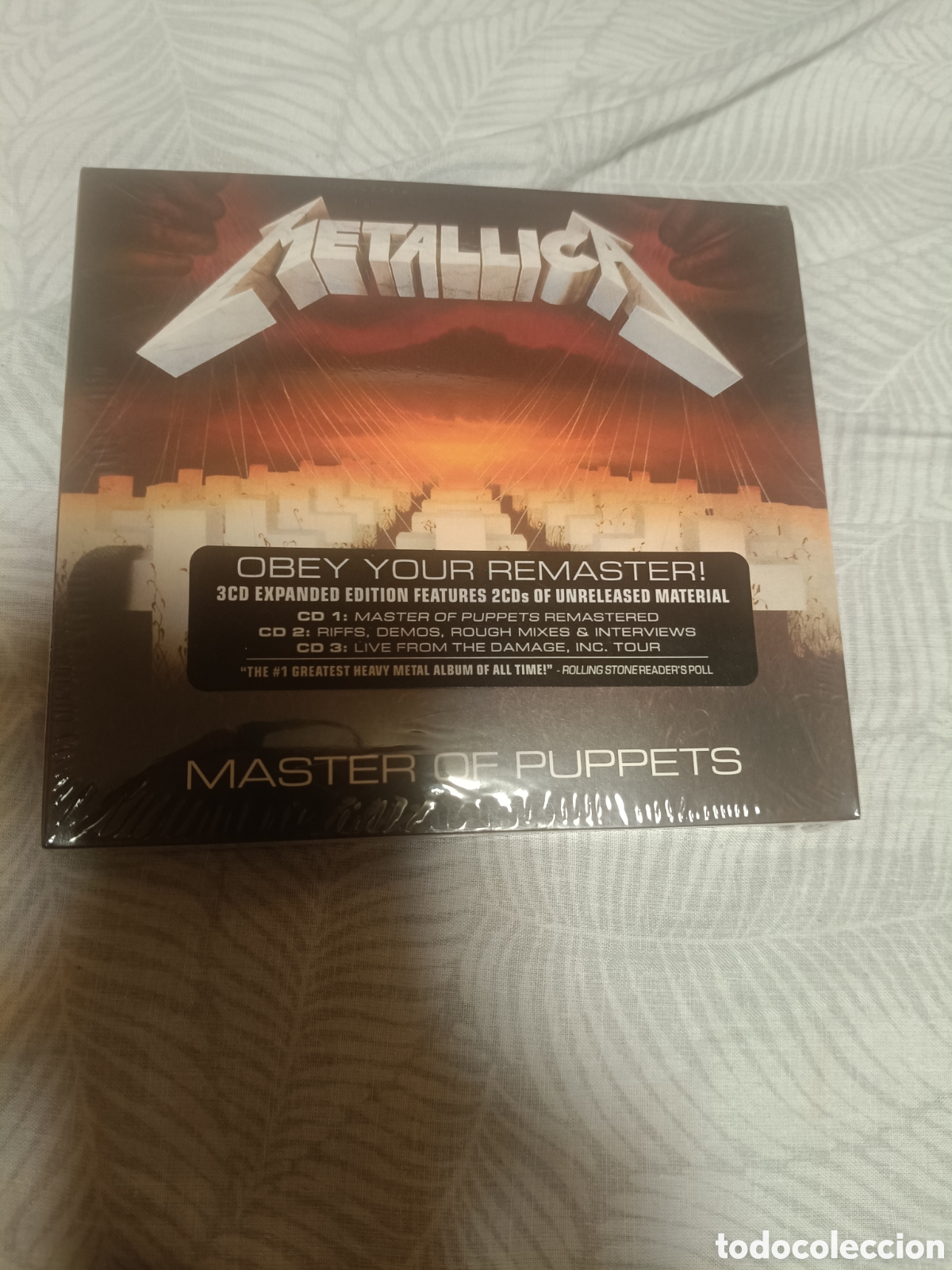 CDs de m&uacute;sica: Metallica - m&aacute;ster of puppets remasterizado 3 cds