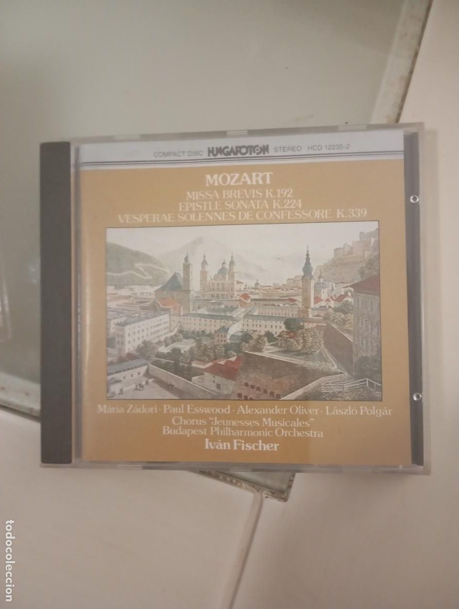CDs de m&uacute;sica: CD Mozart: Missa Brevis K.192 / Vesperae Solennes K.339 &ndash; Iv&aacute;n Fischer &ndash; Hungaroton