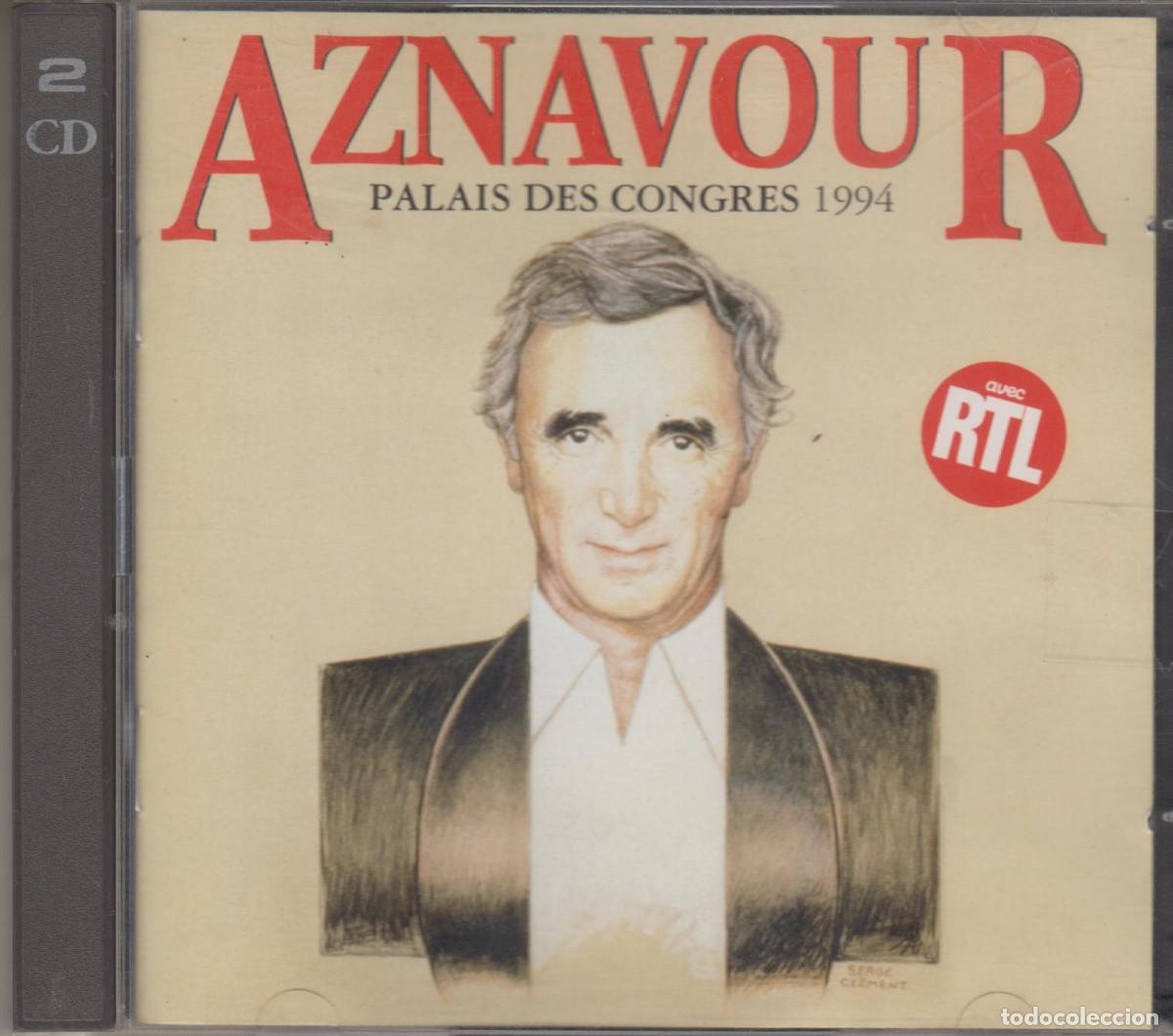 CDs de m&uacute;sica: Charles Aznavour doble cd Palais des Congres 1994