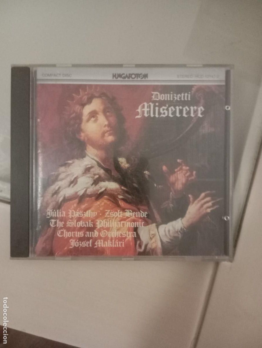 CDs de m&uacute;sica: CD Donizetti: Miserere &ndash; The Slovak Philharmonic Chorus and Orchestra &ndash; Hungaroton