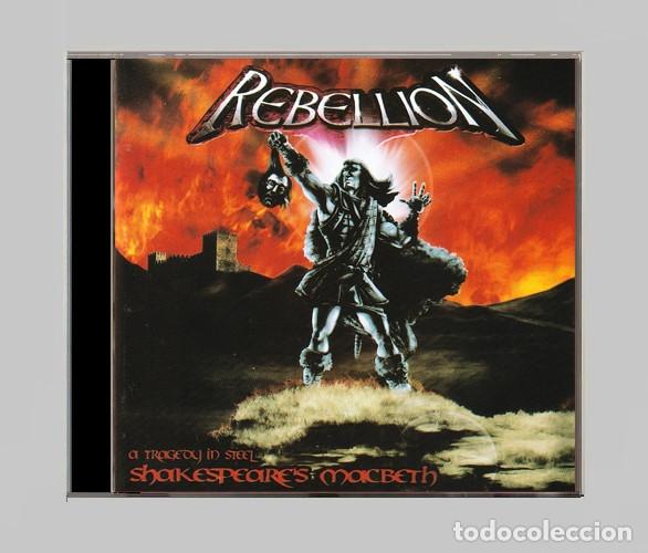 CDs de m&uacute;sica: G513 - REBELLION. SHAKESPEARE'S MACBETH. A TRAGEDY IN STELL. HEAVY METAL. CD.