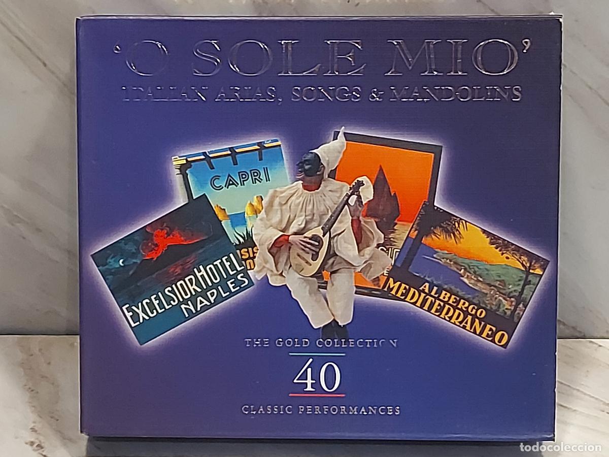 CDs de m&uacute;sica: O SOLE MIO / 2 CD / ITALIAN ARIAS, SONGS & MANDOLINS / RETRO GOLD COLLECTION