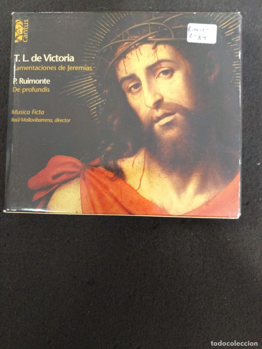 CDs de m&uacute;sica: T. L. DE VICTORIA: LAMENTACIONES DE JEREM&Iacute;AS / P. RUIMONTE: DE PROFUNDIS. DIR: RA&Uacute;L MALLAVIBARRENA