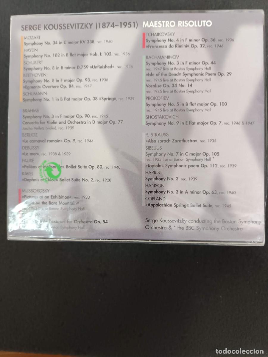 CDs de m&uacute;sica: 10 CD BOX. KOUSSEVITZKY. MAESTRO RISOLUTO - Foto 2