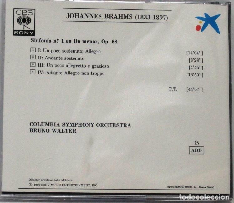 CDs de m&uacute;sica: BRAHMS - SINFONIA N&ordm; 1 - CD - Foto 2