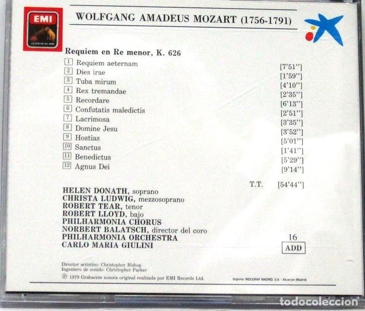 CDs de m&uacute;sica: MOZART - REQUIEM - CD - Foto 2