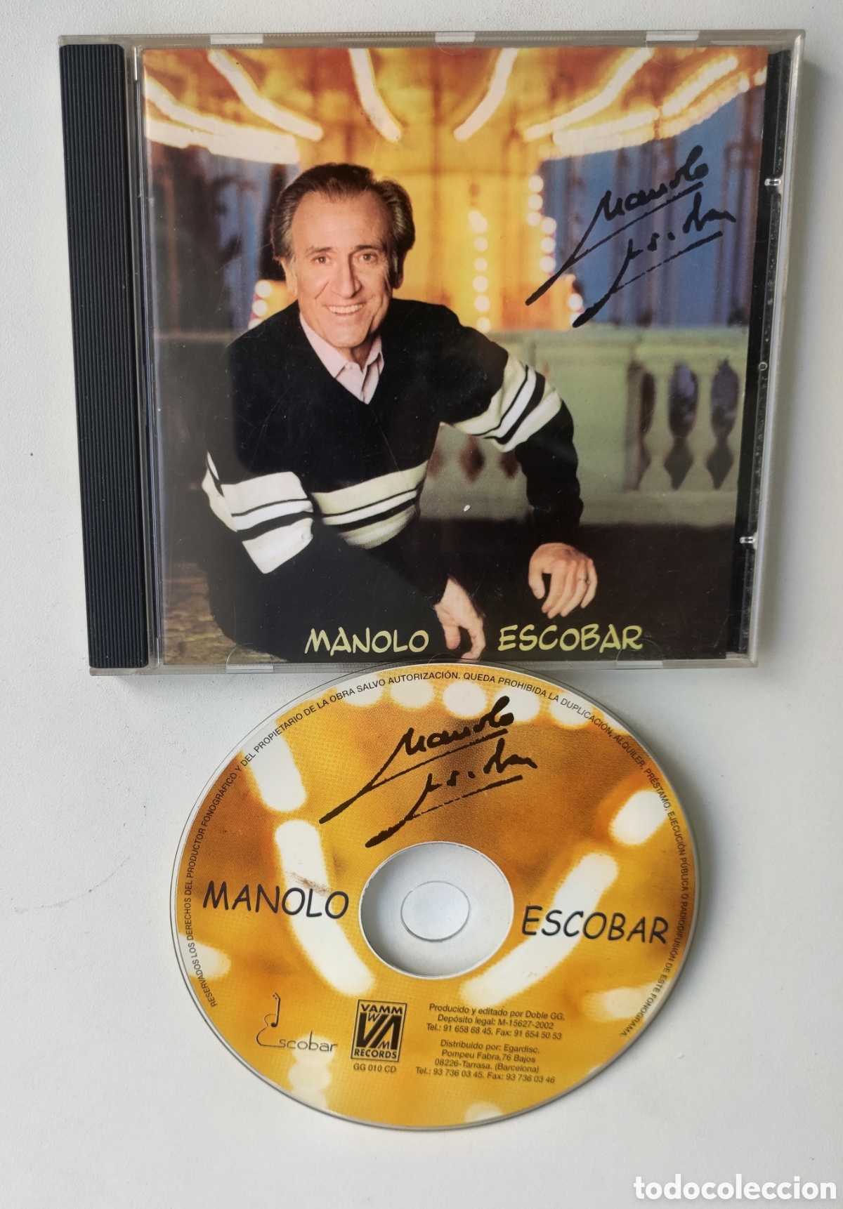 CDs de m&uacute;sica: MANOLO ESCOBAR - D&Eacute;JATE LLEVAR / VAMM RECORDS 2002 CD