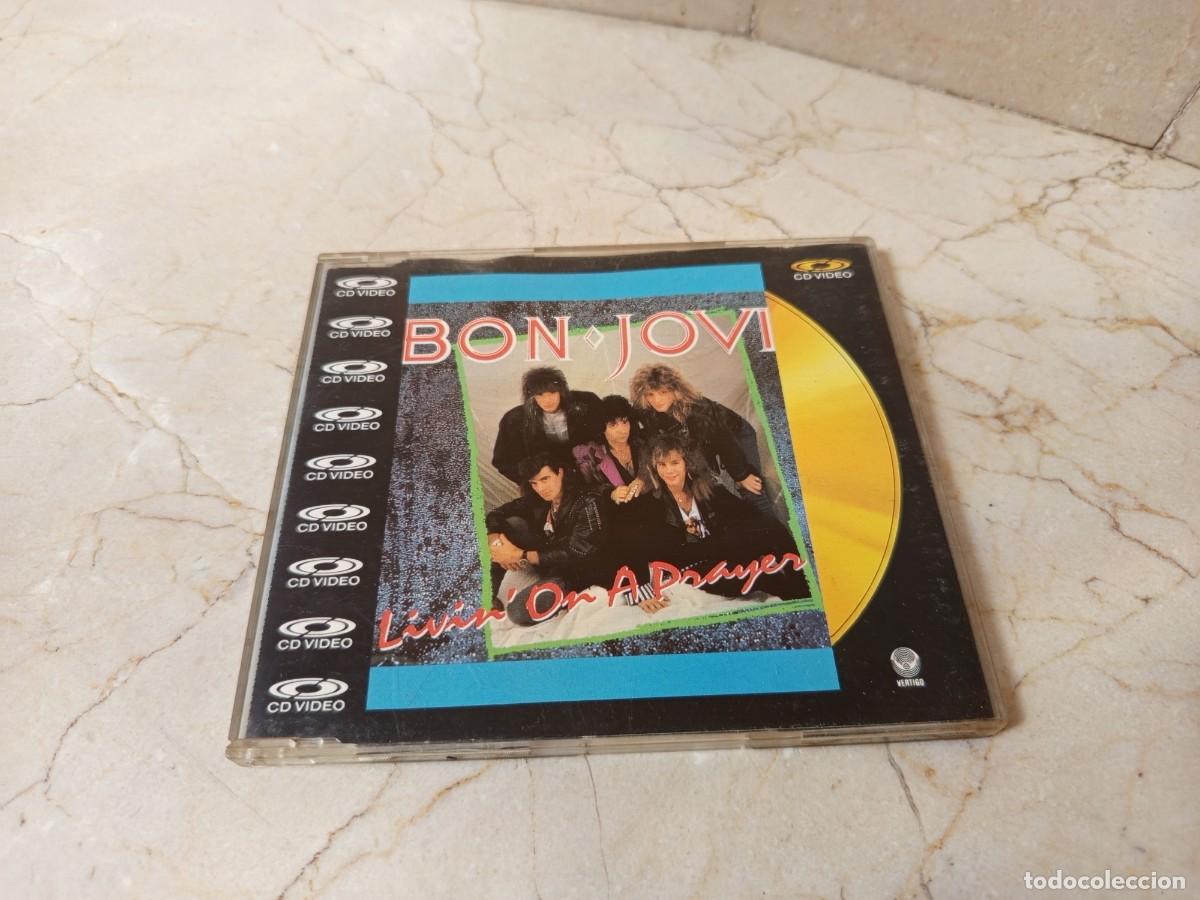 CD di Musica: JON BON JOVI 'Livin' On A Prayer' CD Video CDV PAL Single 1988 Rsro!