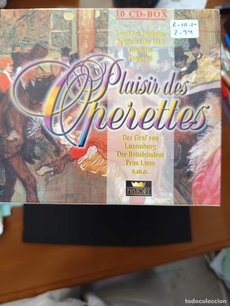 CDs de m&uacute;sica: 10 CD BOX. PLAISIR DES OPERETTES: LAND DES L&Auml;CHELNS, SCH&Ouml;N IST DIE WELT / GIUDETTA, PAGANINI, DER G