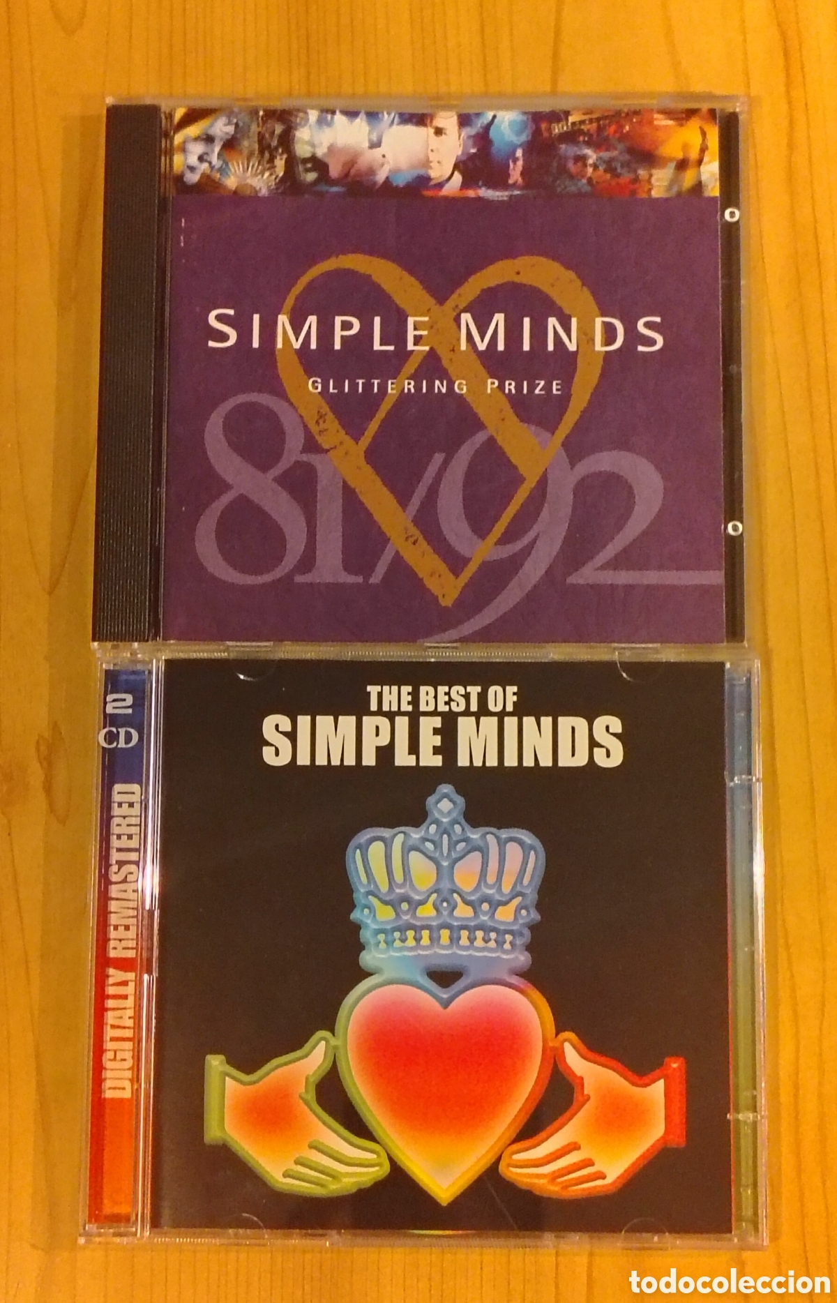 Music CDs: Lote 2 CDs SIMPLE MINDS * Glittering Prize y doble CD The best of Simple Minds