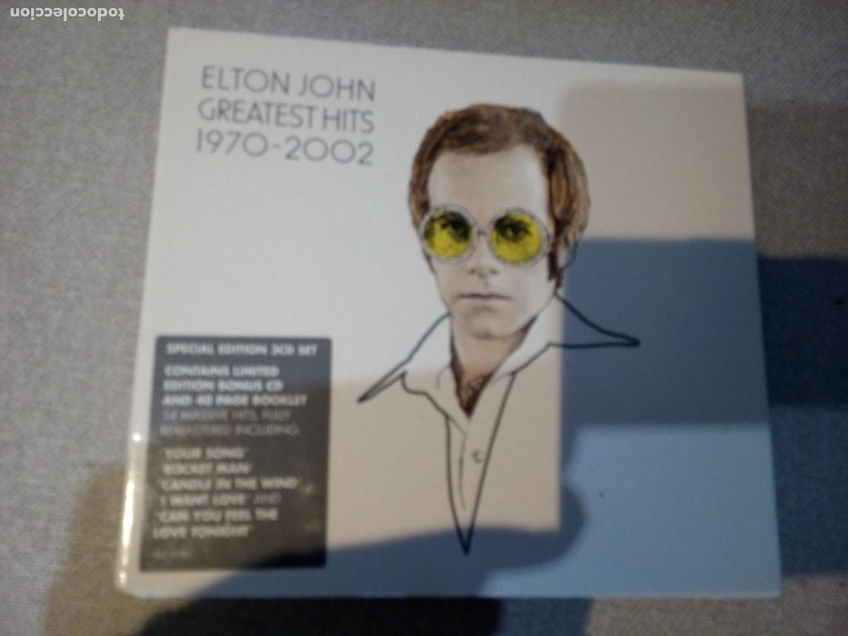 CDs de m&uacute;sica: ELTON JOHN GREATEST HITS 1970-2002 ESTUCHE 3XCDS