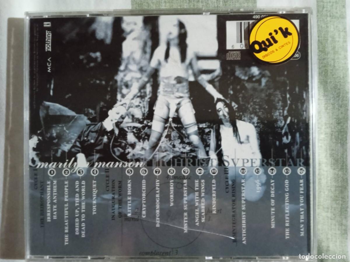 CDs de m&uacute;sica: marilyn manson - antichrist superstar - Foto 2