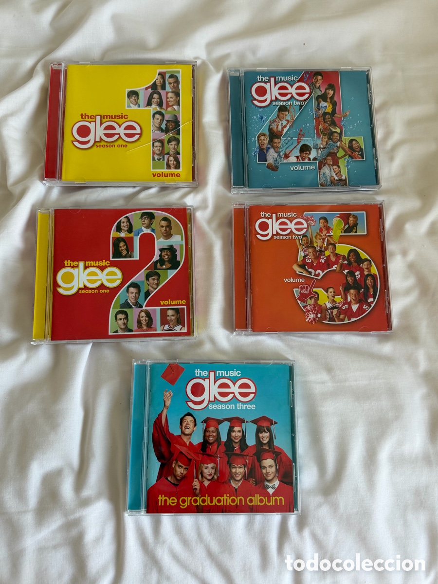 CDs de m&uacute;sica: Lote 5 CD&rsquo;s Glee Perfecto para coleccionistas