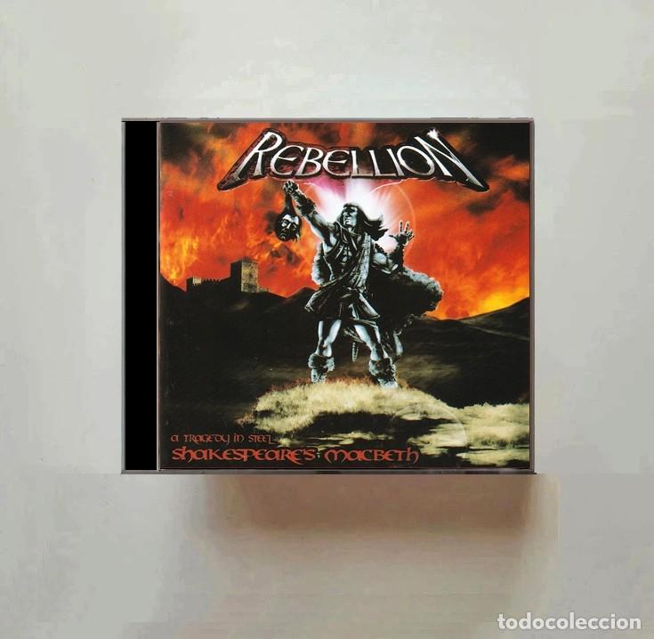CDs de m&uacute;sica: REBELLION. SHAKESPEARE'S MACBETH. A TRAGEDY IN STELL. HEAVY METAL. CD.