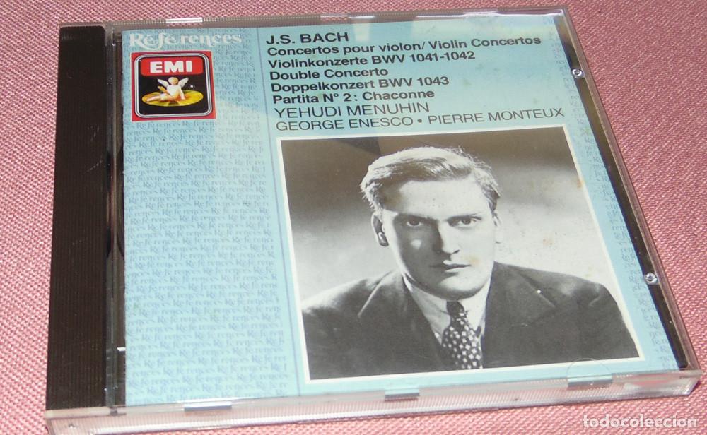 CD de M&uacute;sica: J.S.BACH - CONCERTOS POUR VIOLON - VIOLIN CONCERTOS BWV 1041 Y 1042 - MENUHIN - PARTITA N&ordm;2 - CD